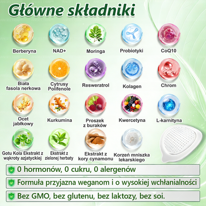 🧡🧡🧡ANGELTRAP® Moringa × Berberyna × AMPK 10-w-1 Wsparcie metaboliczne, plaster z nanotechnologią mikroigłową 🇵🇱(Wystarczy raz dziennie, widoczne efekty w 7 dni) ✅ Na otyłość, wiotką skórę, cukrzycę, bezdech senny, problemy ze stawami i wiele innych